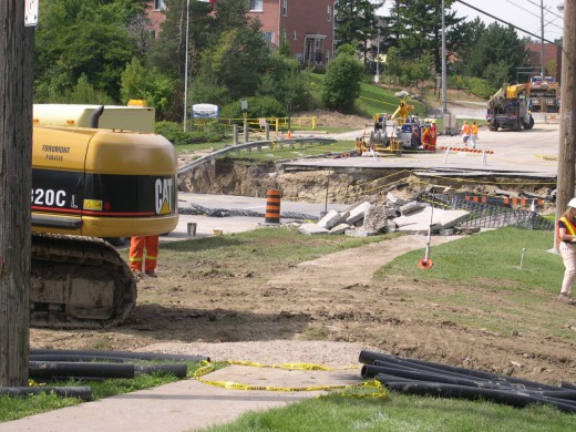 The Finch Avenue Washout in August 2005. Photo by L. Anders Sandberg.