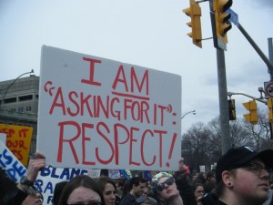 In the inaugural “Slutwalk”, thousands of Torontonians took to the streets to protest  victim blaming and rape culture.  Similar marches have since taken place all over the world.